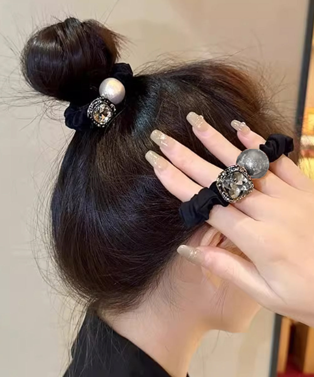ビジュー付き ヘアゴム レディース 上品 詳細画像2