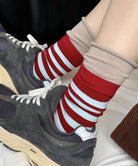 カラーボーダー ソックス 可愛い 靴下 詳細画像21