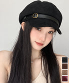 スエード調  マリンキャスケット 小顔