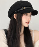 スエード調  マリンキャスケット 小顔