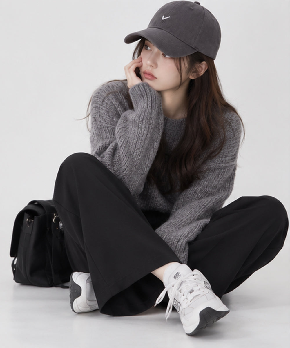 ワンポイント刺しゅう ベーシックキャップ