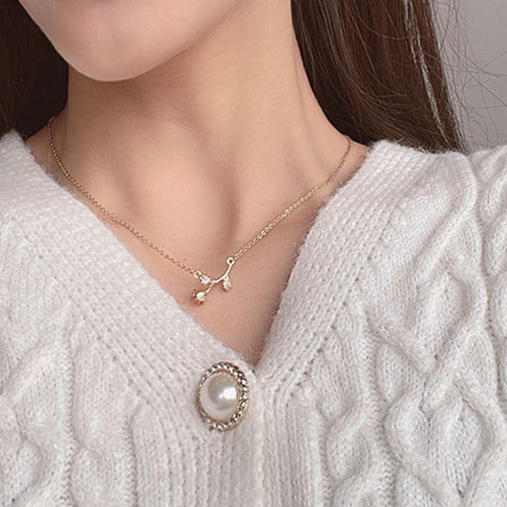 ネックレス バラモチーフ アクセサリー ゴールド