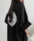 バックプリントTシャツ ゆったりビッグt ブラック