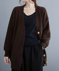 ニットカーディガン レディース アウター ブラウン