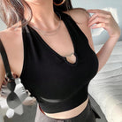 タンクトップ キャミソール セクシー美背 ブラック