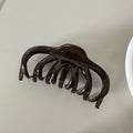 ヘアクリップ大きめアクリルバンスクリップ ブラック