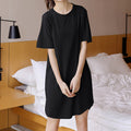 Tシャツワンピース ルームウェア ワンピ ブラック