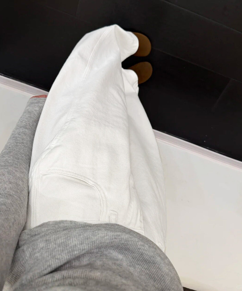 ワイドデニムパンツ 美脚ストレート韓国風 詳細画像6