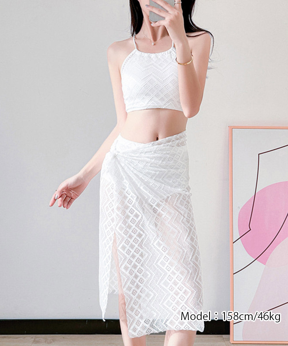 セパレート3点セット水着ハイウエスト美脚