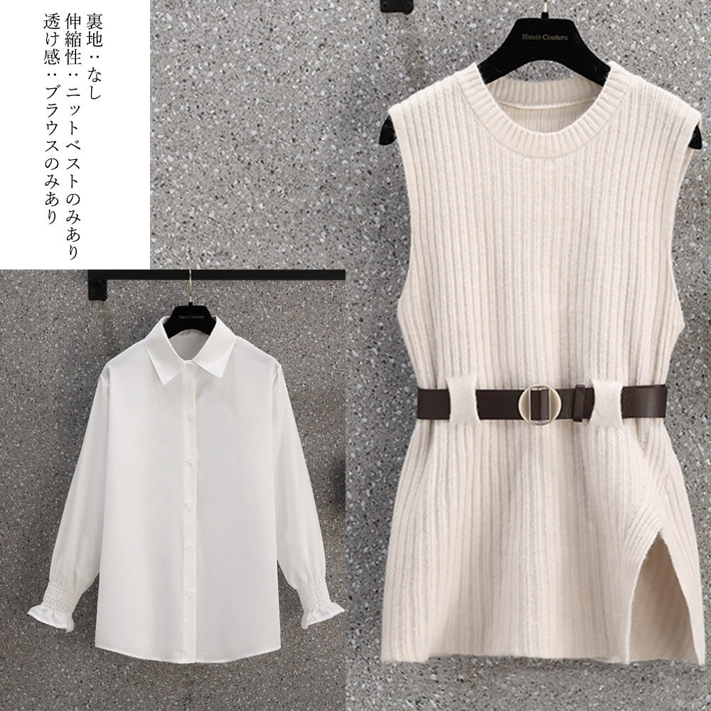 トップス ニット ブラウス 3点セット 詳細画像8