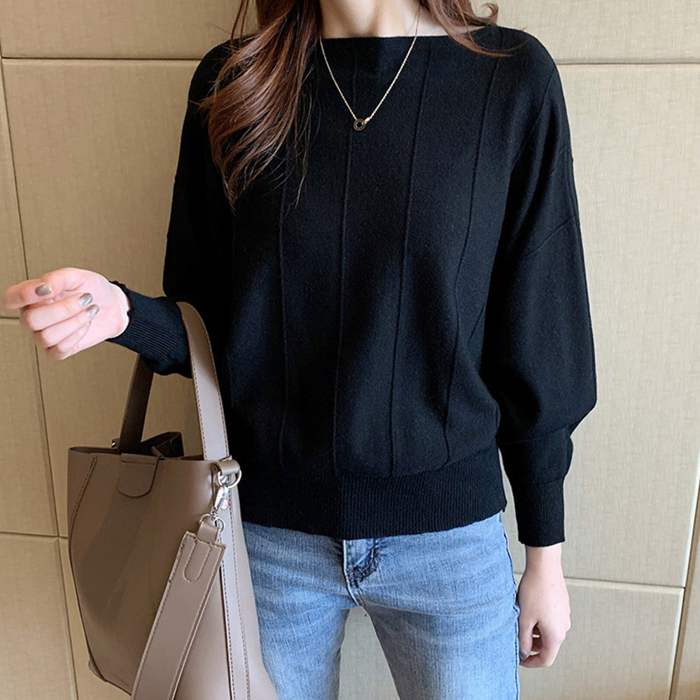 ニットトップス きれいめ 体型カバー大人 詳細画像5