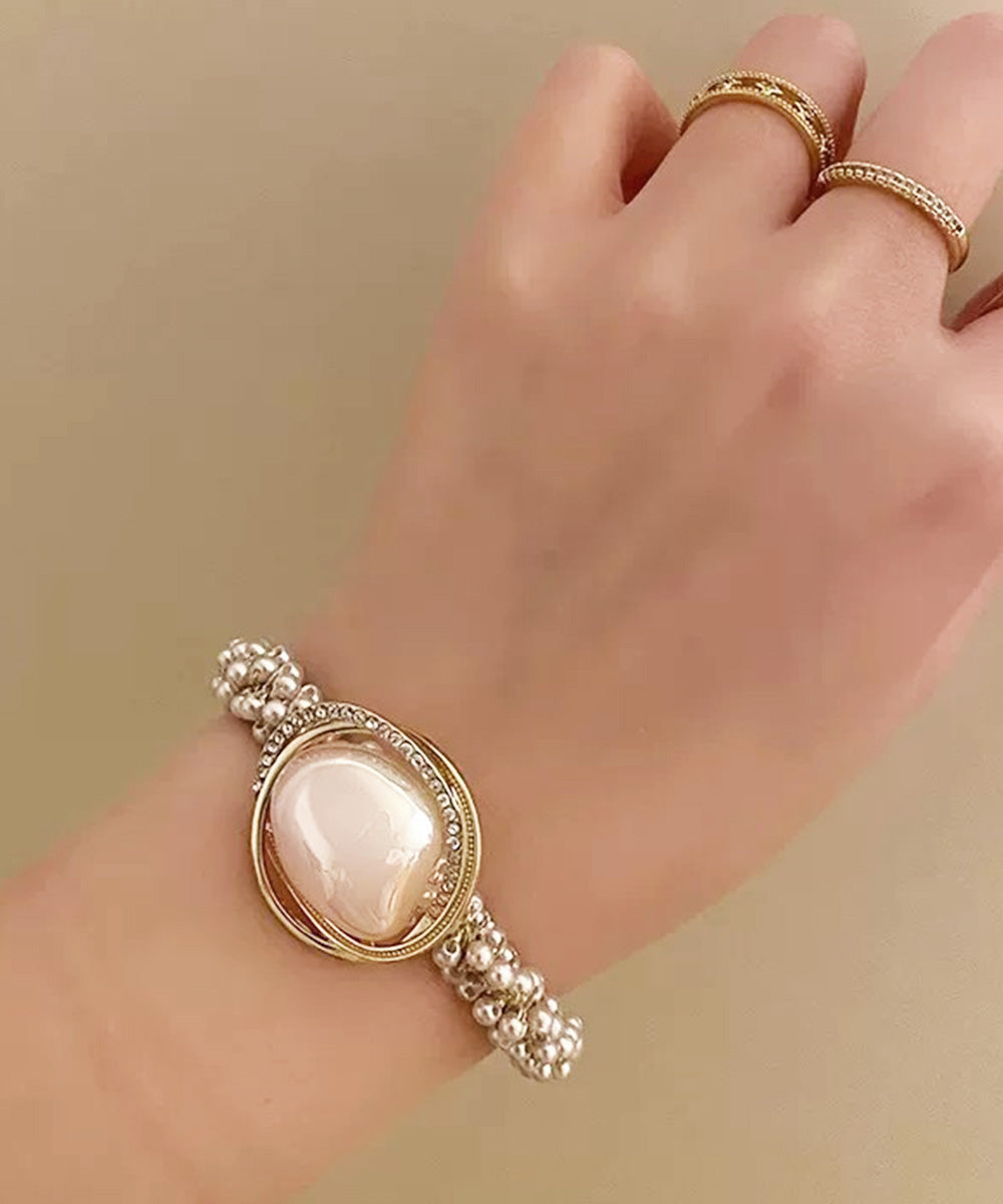 変形パールヘアゴム韓国風ヘアアクセサリー 詳細画像4