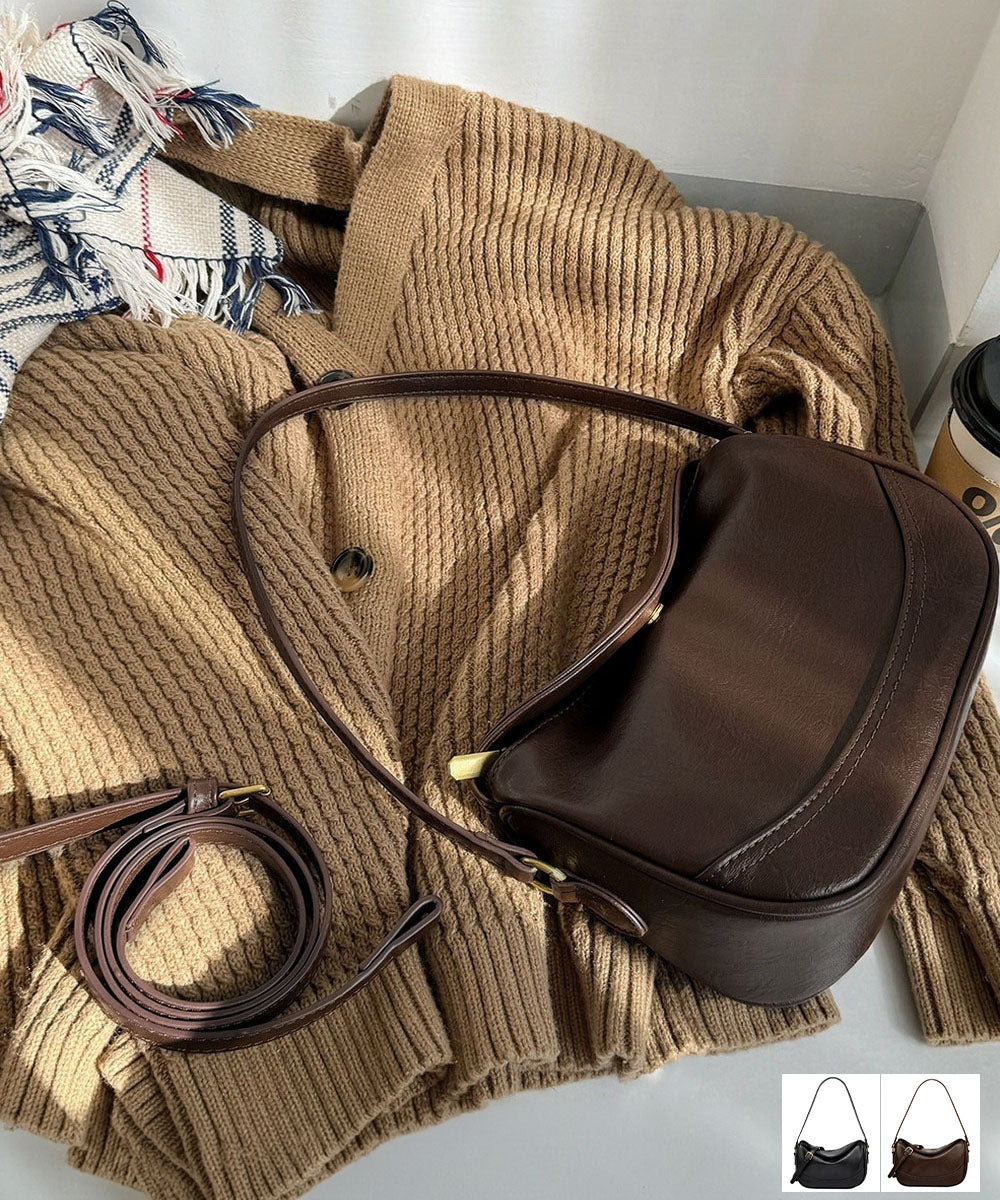 ミニショルダーバッグ 斜め掛けPUレザー