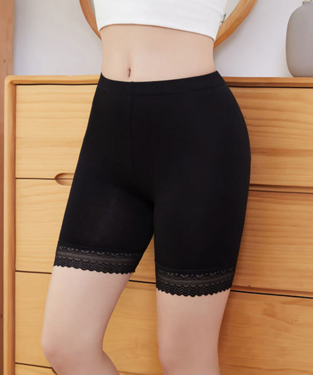 ペチコート3枚セット 裾レースペチパンツ 3色セット