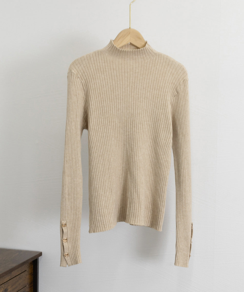 モックネック ニットトップス 長袖秋冬服 詳細画像33