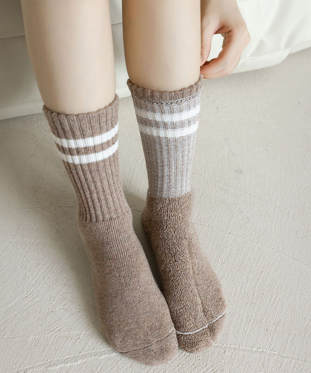 カシミヤ風ソックス 冷え取り 暖かい靴下 詳細画像13