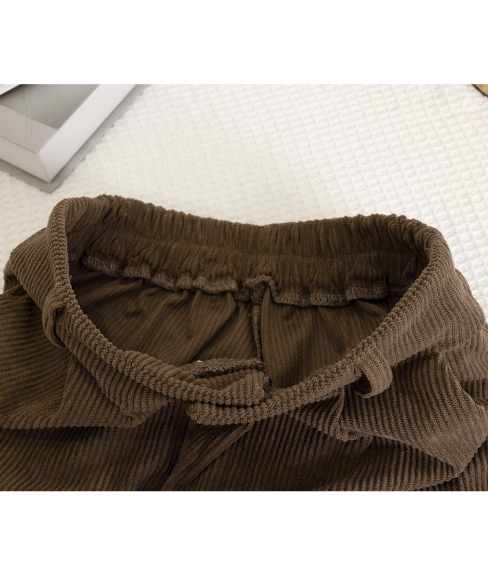 コーデュロイショートパンツ ハイウエスト 詳細画像19