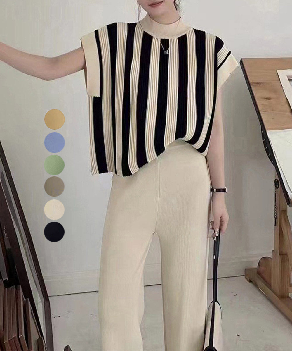 サマーニットセットアップ 韓国 春夏秋服 詳細画像1