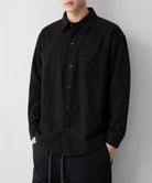 メンズ長袖シャツ綿麻風トップス韓国風秋服 詳細画像4