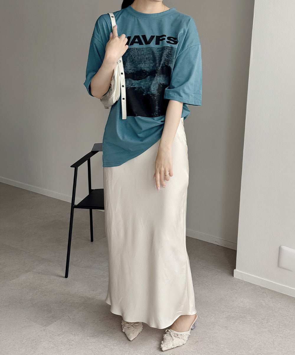 ロングtシャツ ビッグシルエットTシャツ 詳細画像14