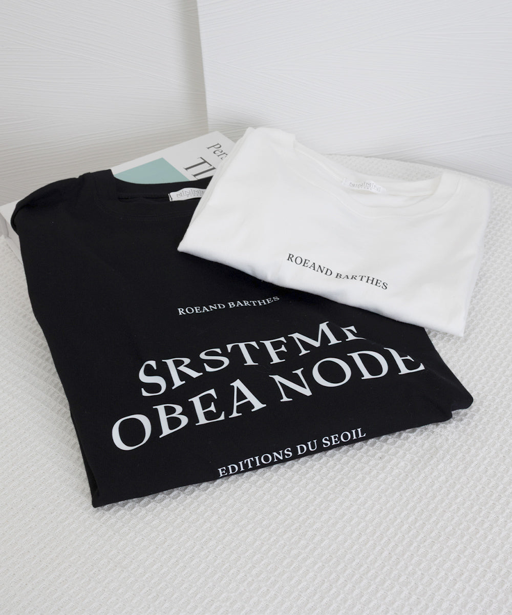 ロゴプリントTシャツ 半袖韓国風トップス 詳細画像21