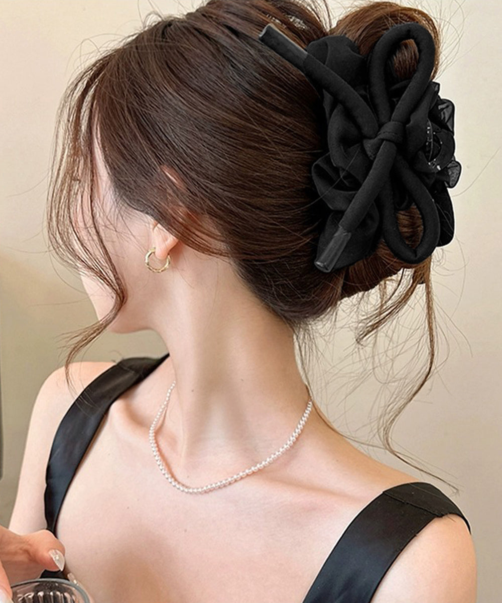 リボンヘアクリップ大きめ バンスクリップ 詳細画像10