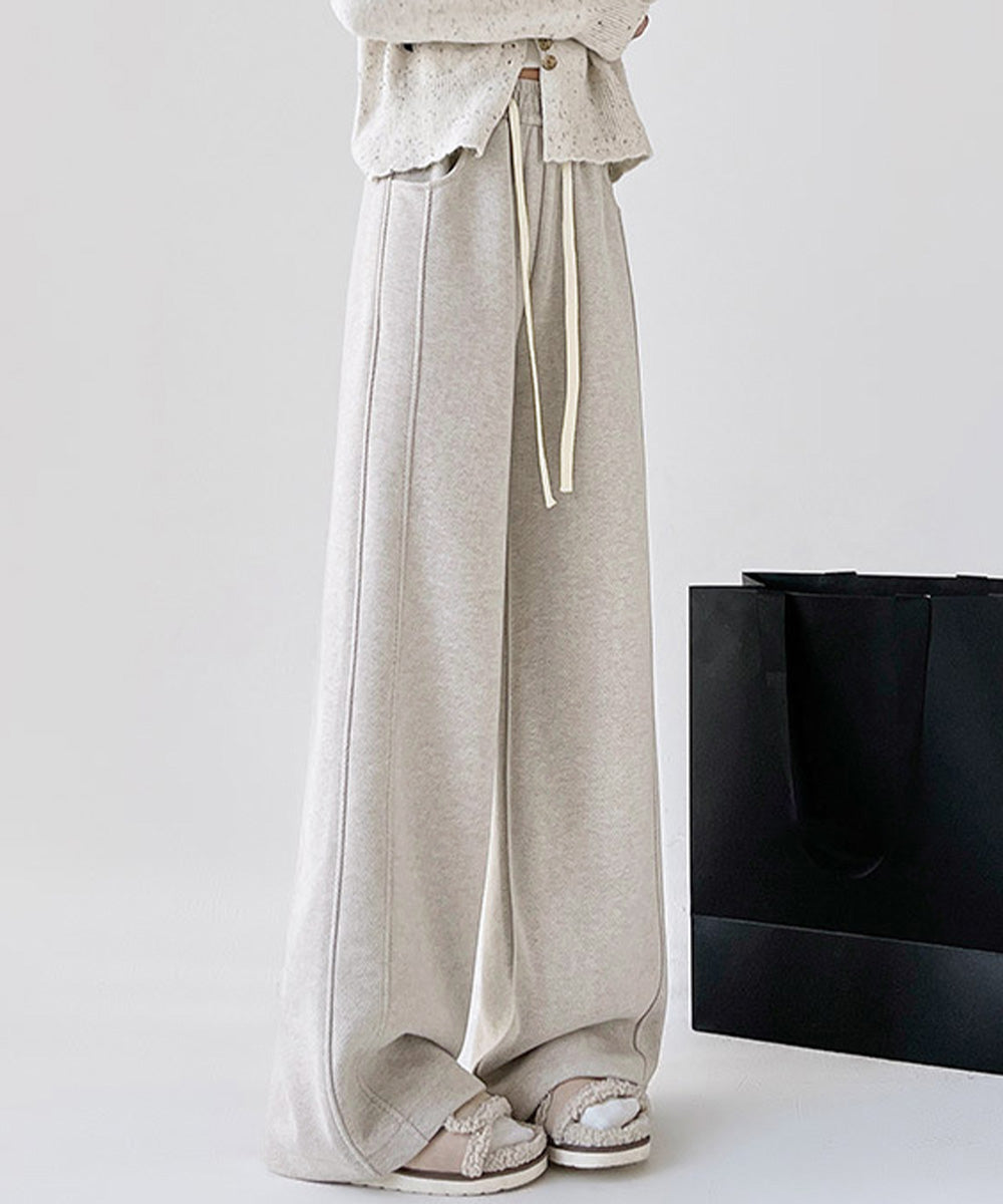 ヘリンボーン柄ワイドパンツレディース美脚 ハイウエストストレートパンツ 裏起毛ノーマル2タイプ ウエストゴムリラックスパンツ ポケット付き楽ちんイージーパンツ秋冬 92ZBB-001