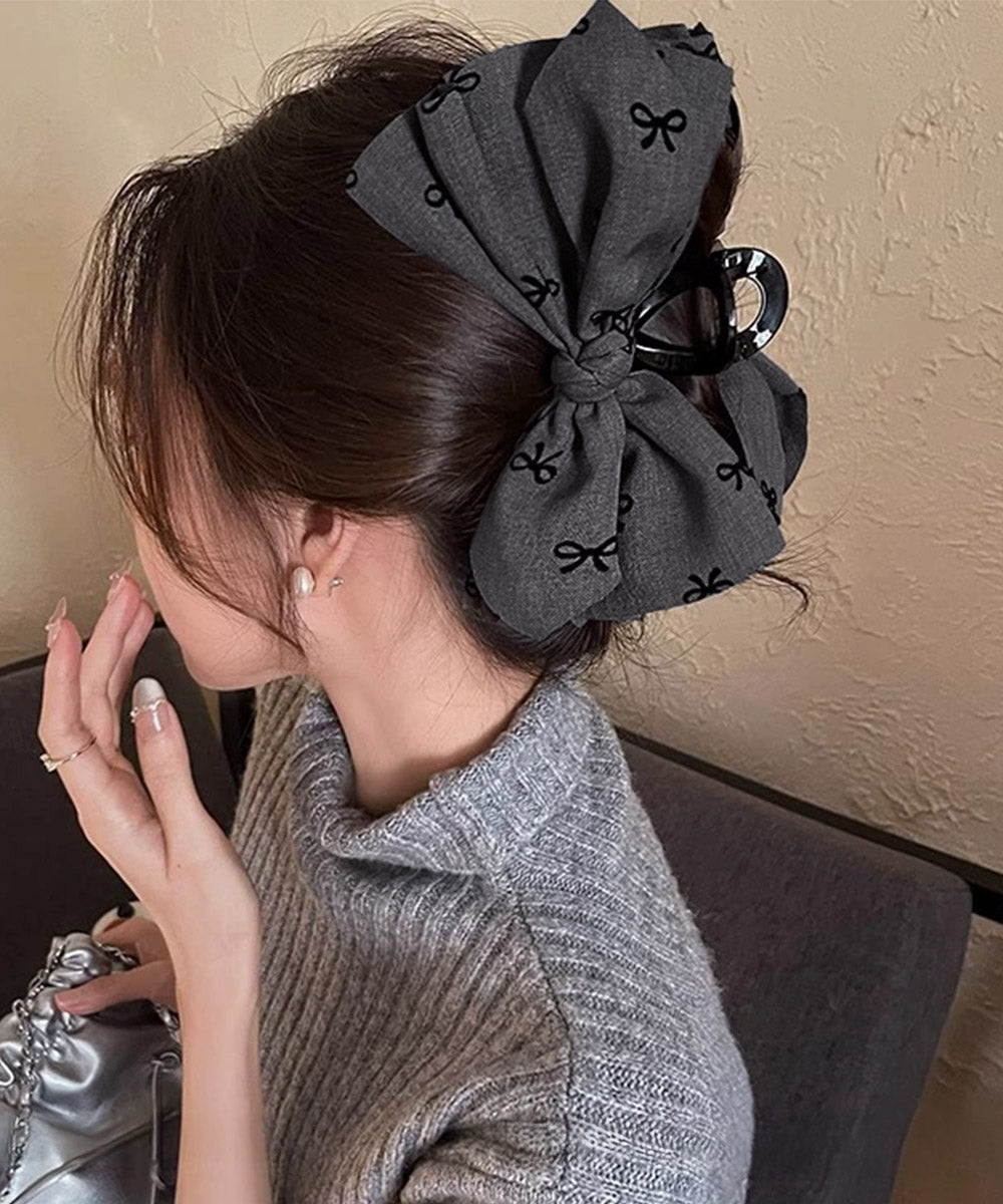 リボンヘアクリップ ビッグリボンバレッタ 詳細画像2