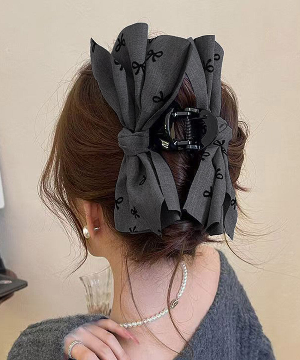 リボンヘアクリップ ビッグリボンバレッタ 詳細画像3