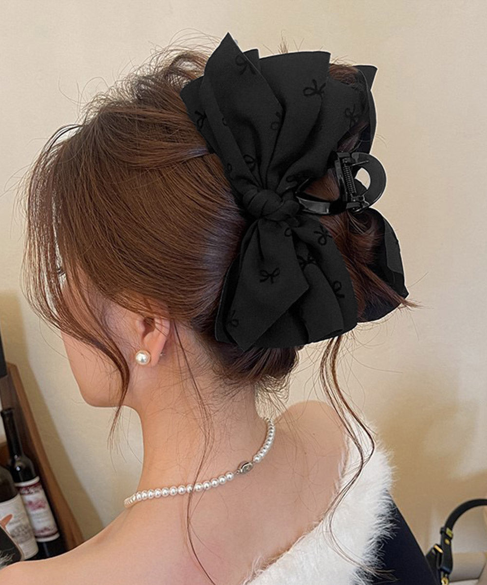 リボンヘアクリップ ビッグリボンバレッタ 詳細画像6