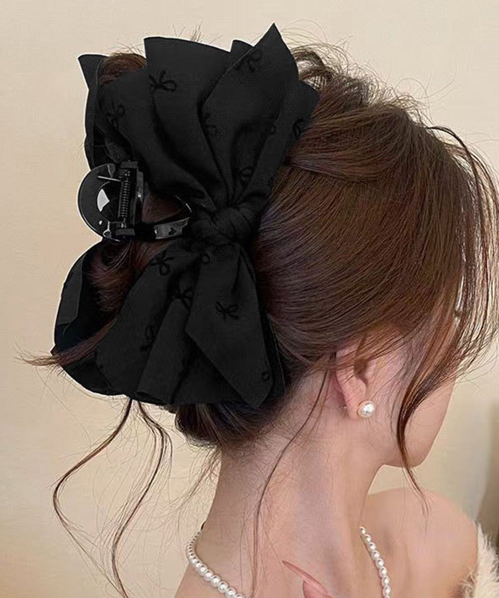 リボンヘアクリップ ビッグリボンバレッタ 詳細画像9