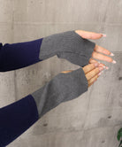 アシメ配色ボタンリブニットトップス長袖秋 詳細画像20