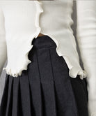 メロウフリルニット フロントスリット秋服 詳細画像21