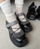 厚底メリージェーンシューズ美脚ローファー 詳細画像27