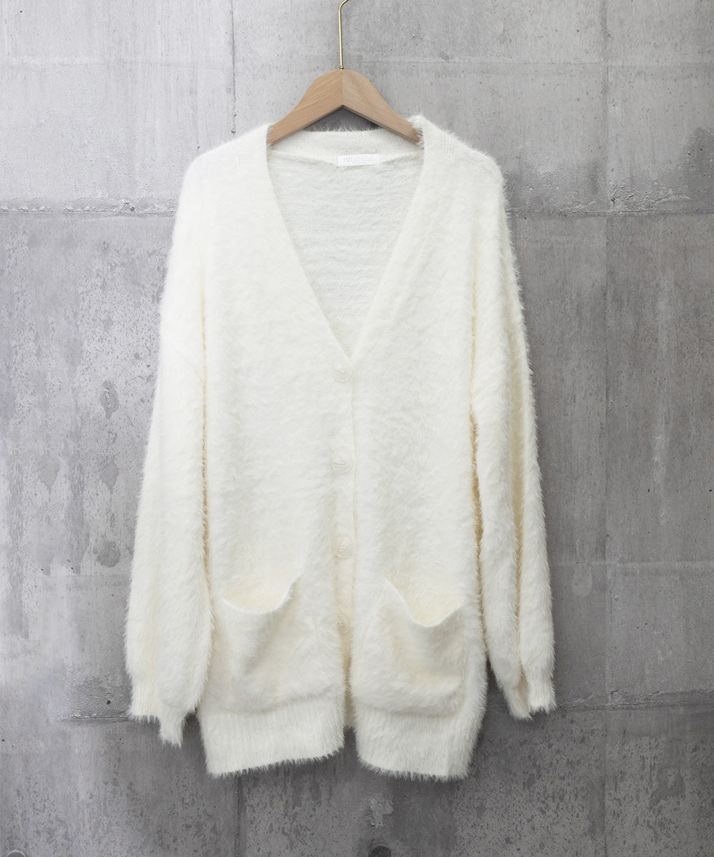 シャギーニットカーディガンVネック秋冬服 詳細画像25
