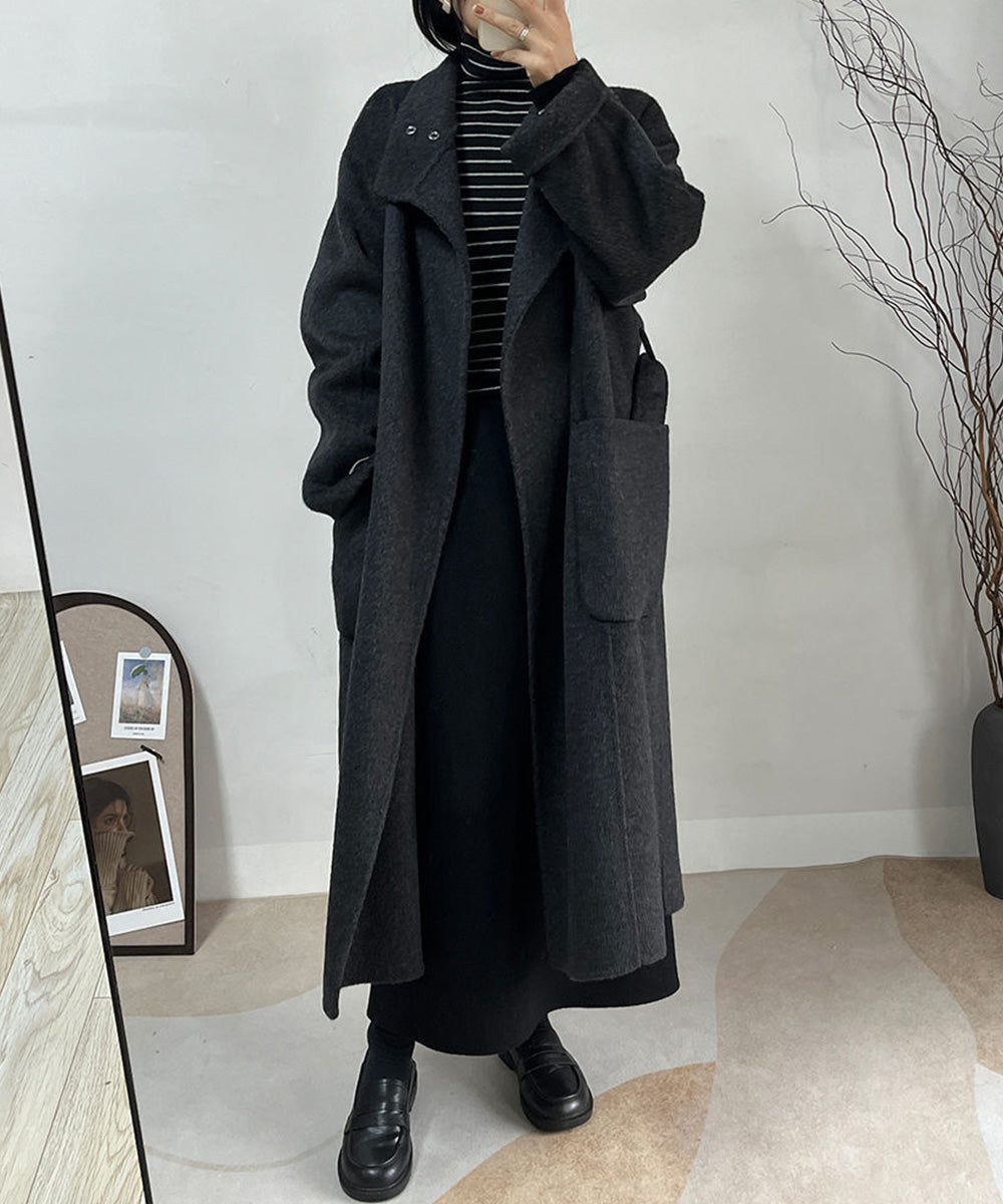 裏起毛ニットスカート 厚手タイトスカート 詳細画像9