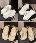 厚底トングサンダルレディース軽量美脚夏靴
