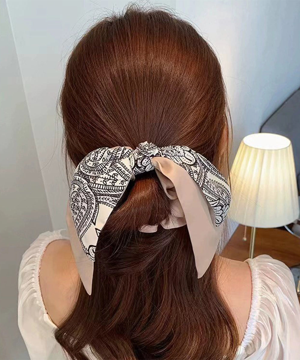 リボンスカーフシュシュ まとめ髪ヘアゴム 詳細画像6