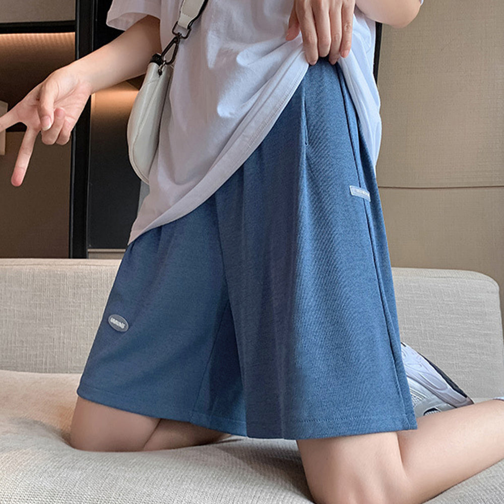 ショートパンツ カジュアルパンツ 韓国風 プルシャンブルー