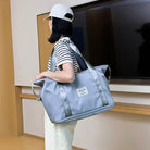 キャリーオンバッグ トラベルバッグ ブルー