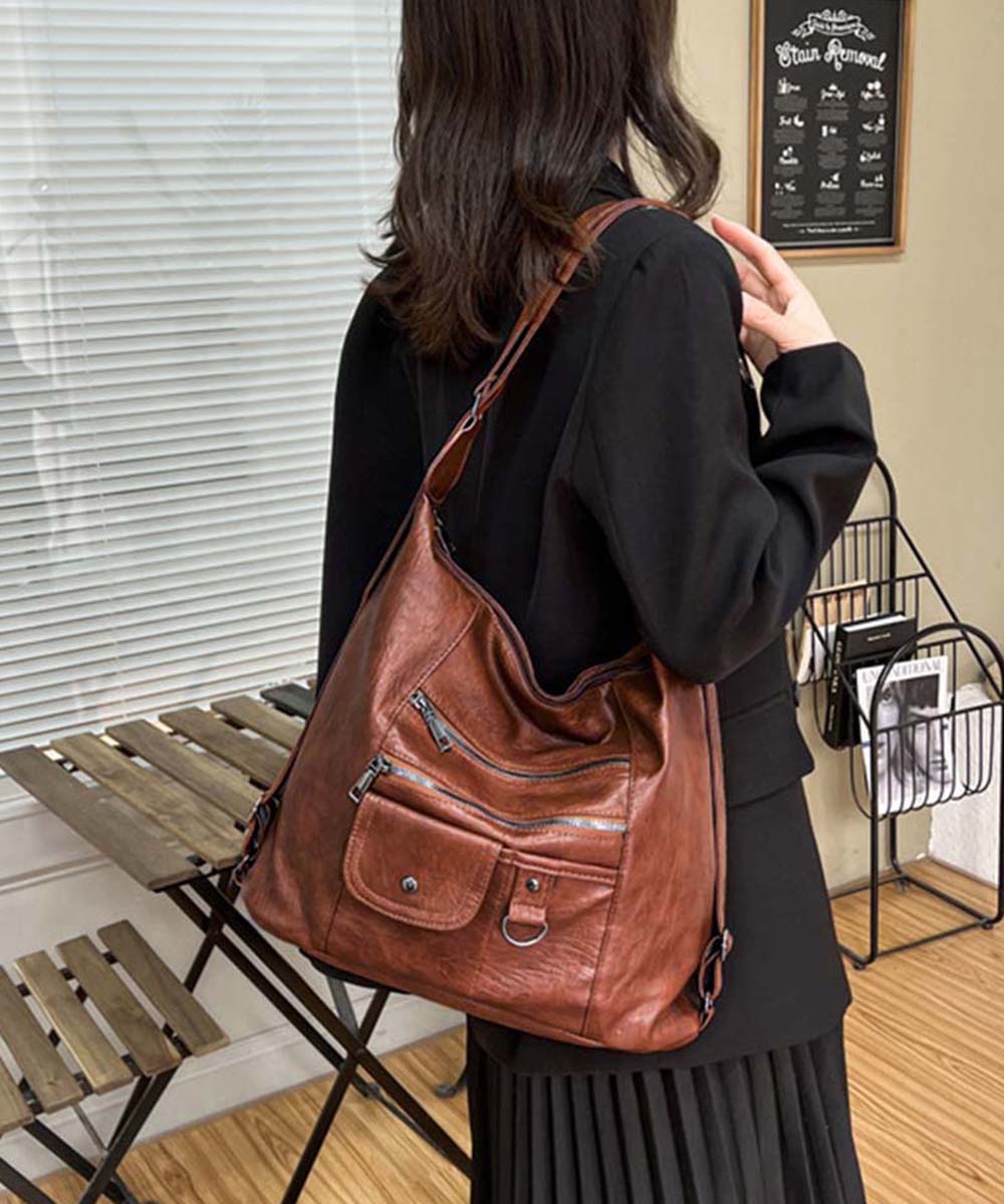 トートバッグ リュックサック2way ブラウン