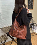 トートバッグ リュックサック2way レディース PUレザー 肩掛けバッグ おしゃれ レトロ 柔らかい かばん 大容量 ファスナー付き リュックバッグ 98XIUFENG-042