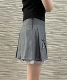 ボックスプリーツスカート ミニスカート夏
