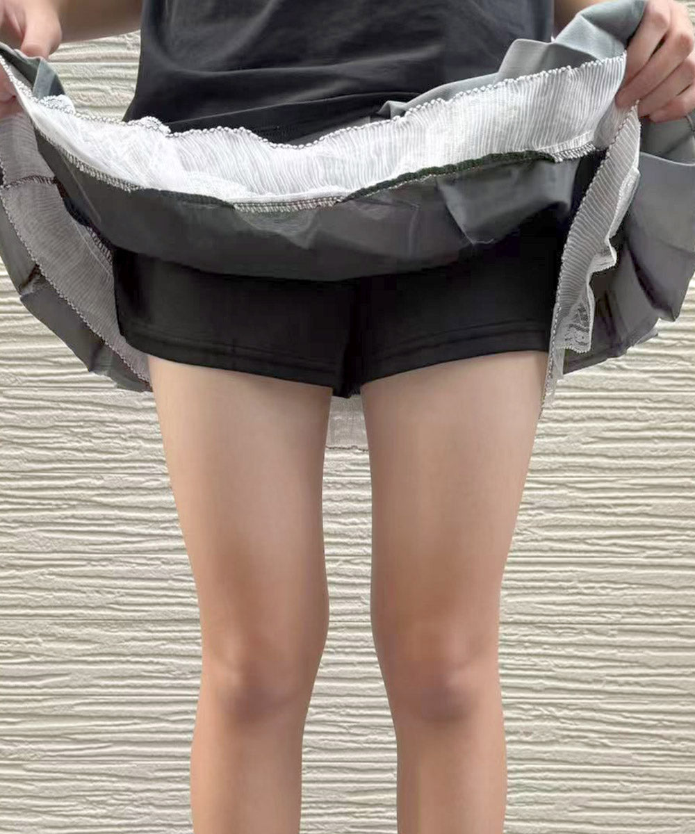 ボックスプリーツスカート ミニスカート夏