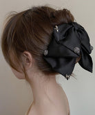 ヘップバーン風 ヘアクリップ レディース