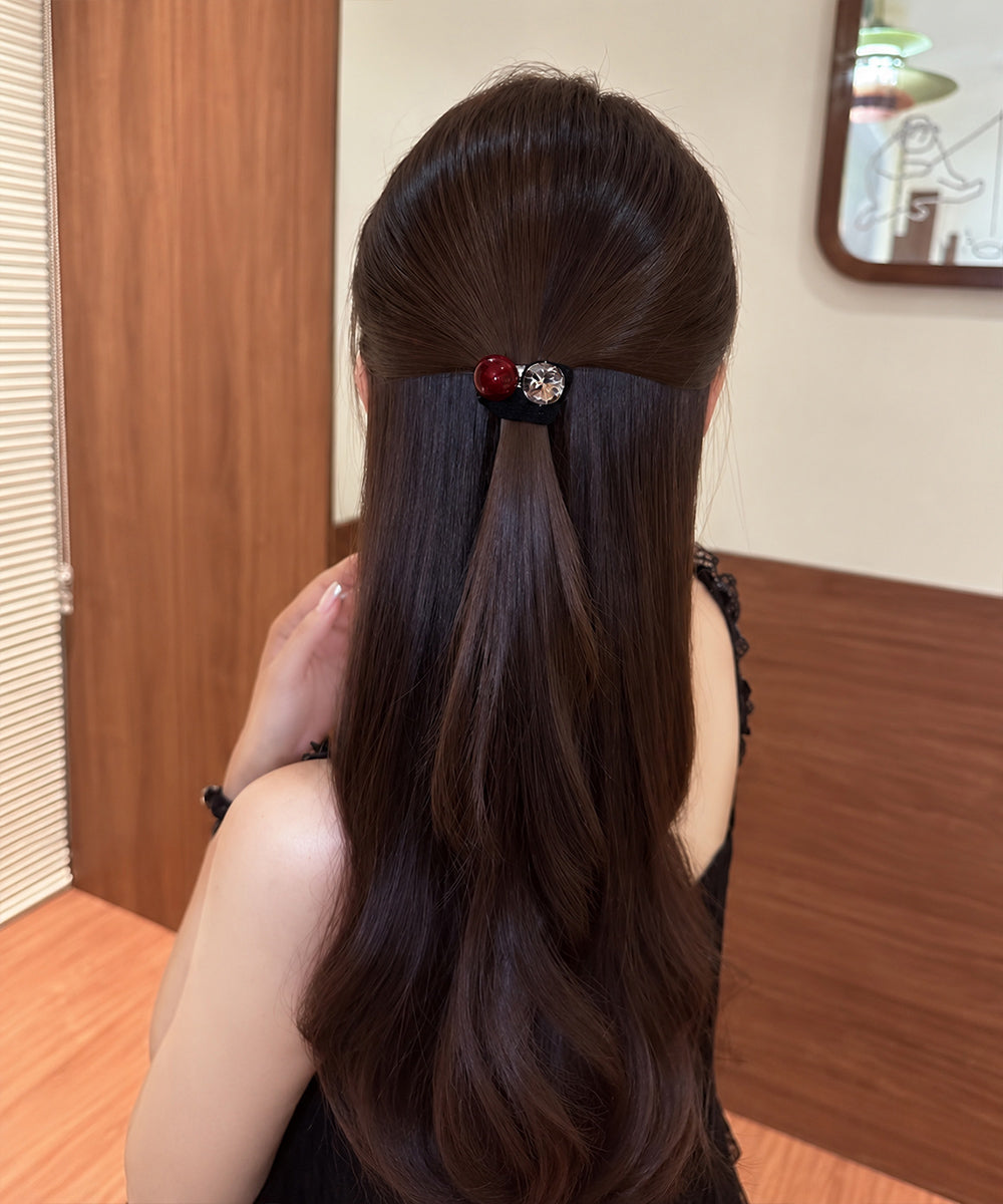 ヘアゴム 大粒パールお洒落髪飾り 韓国風 詳細画像6