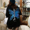 ロゴTシャツ レディース 韓国 春夏 ブラック