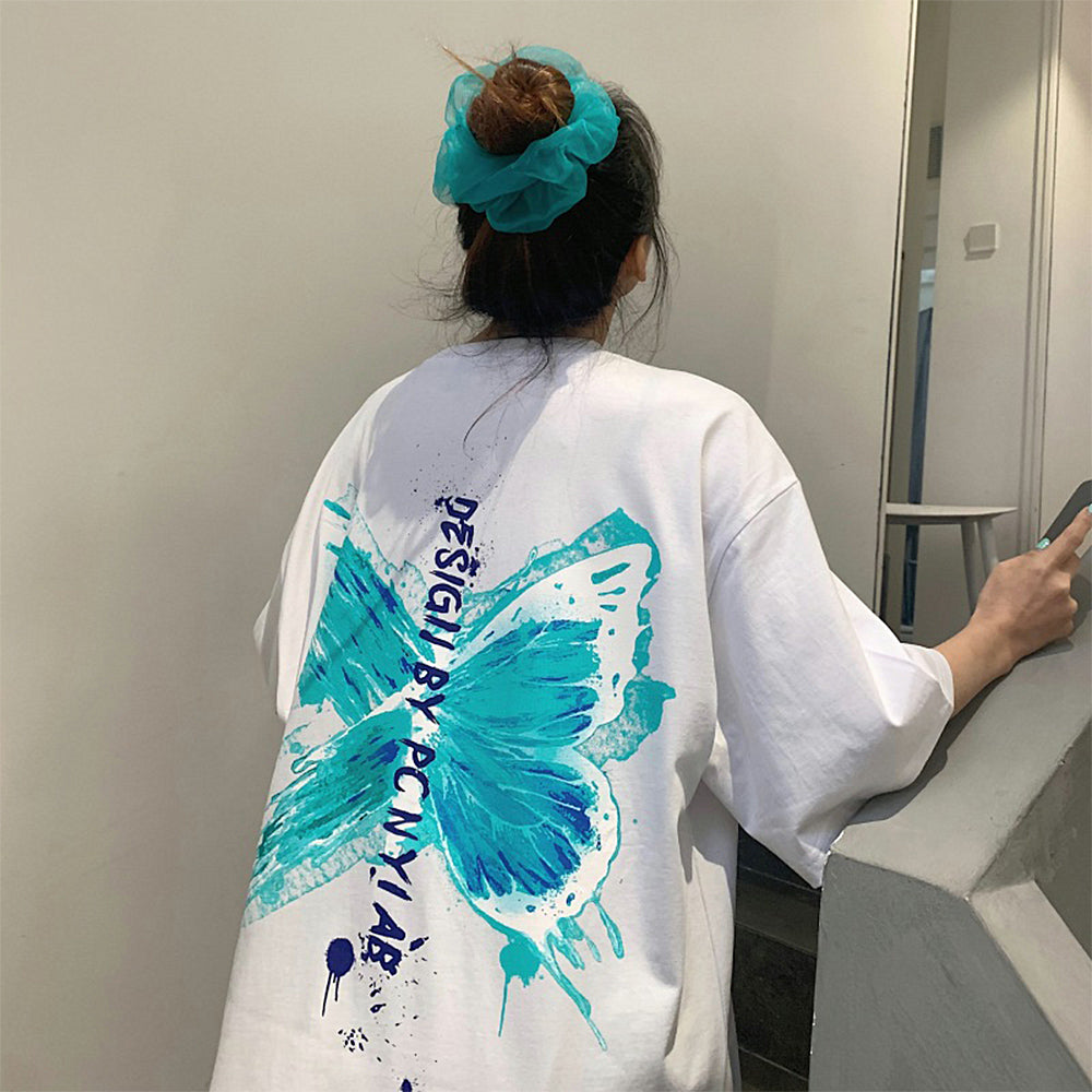 ロゴTシャツ レディース 韓国 春夏 ホワイト