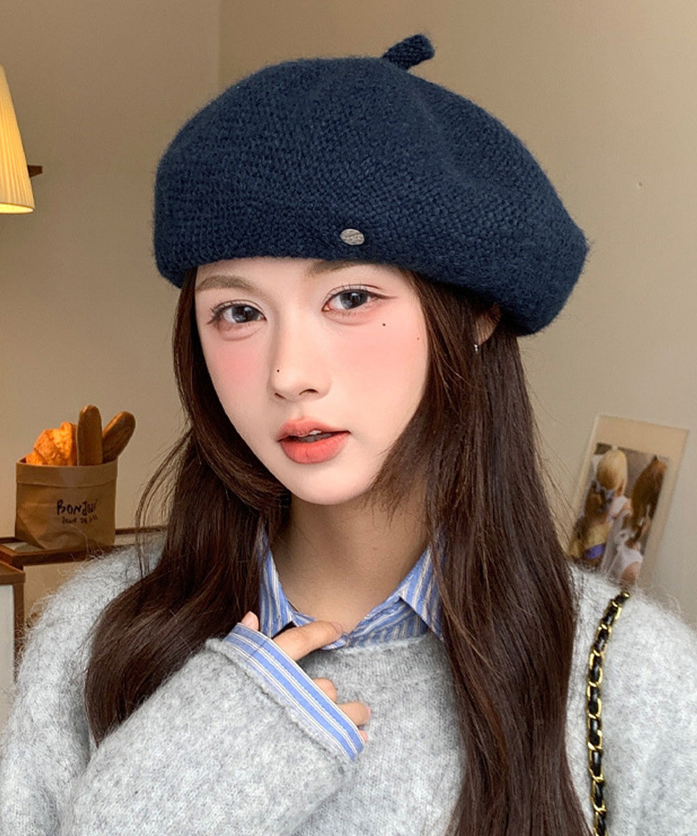 レディース ベレー帽 秋冬 飾り ベレーキャップ 防寒帽子 小顔 丸み 折りたたみ おしゃれ カジュアル シンプル 大人 トレンド感 可愛い小物 99BJMY-009