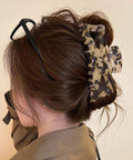 バンスクリップ ヘアクリップ レディース きれいめ ヘアアクセサリー 簡単ヘアアレンジ 大人可愛い おしゃれ フェミニン 巻き髪飾り プレゼント 演奏会 謝恩会 99BYSP-004